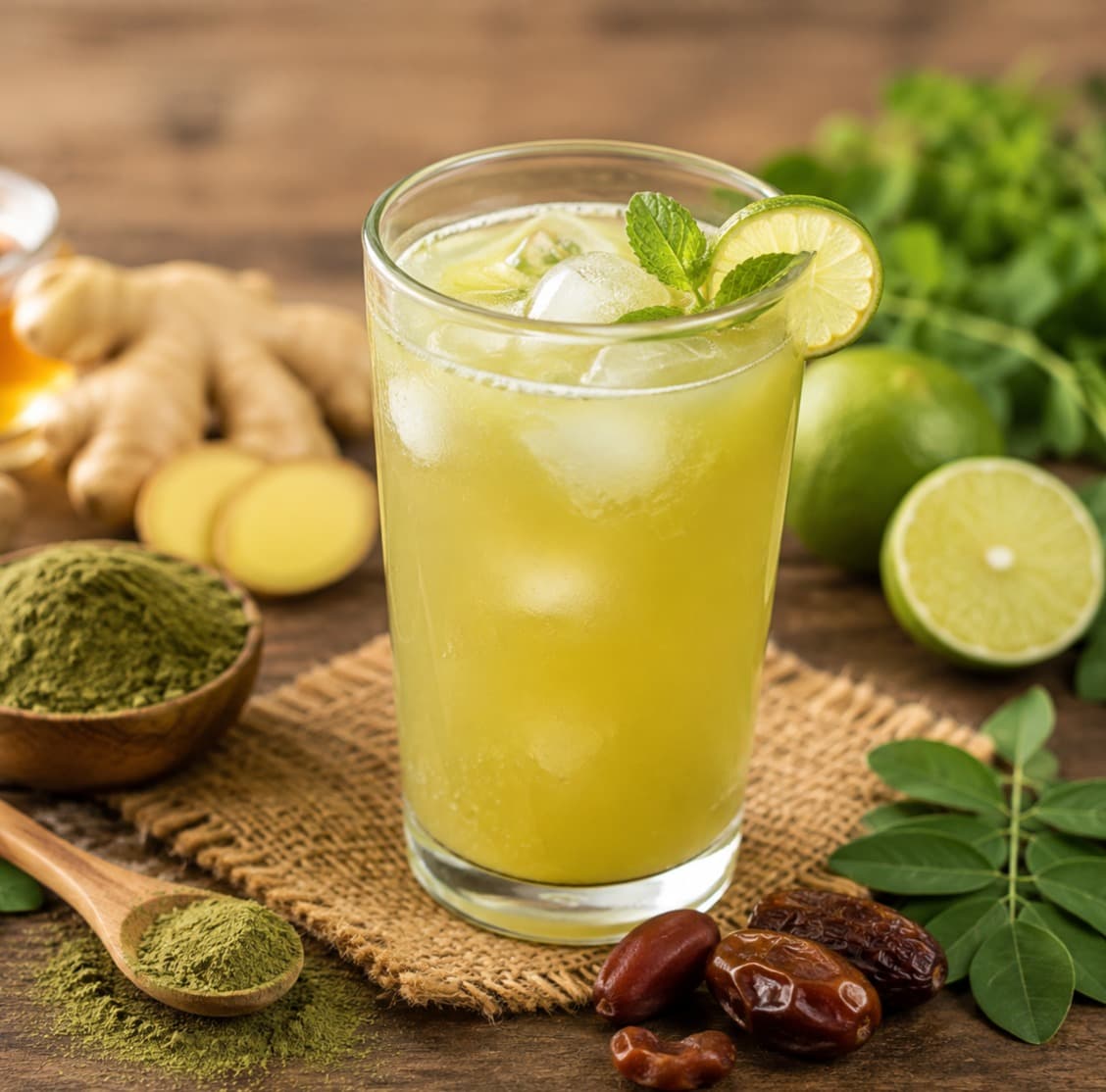 Moringa Tea with Honey & Lime – Refreshing Herbal Tea